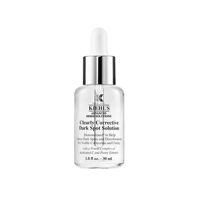 Kiehl's Dermatologist Solutions - Clearly Corrective Serum, Suero Facial Iluminador, disminuye la apariencia de las manchas oscuras y cicatrices del