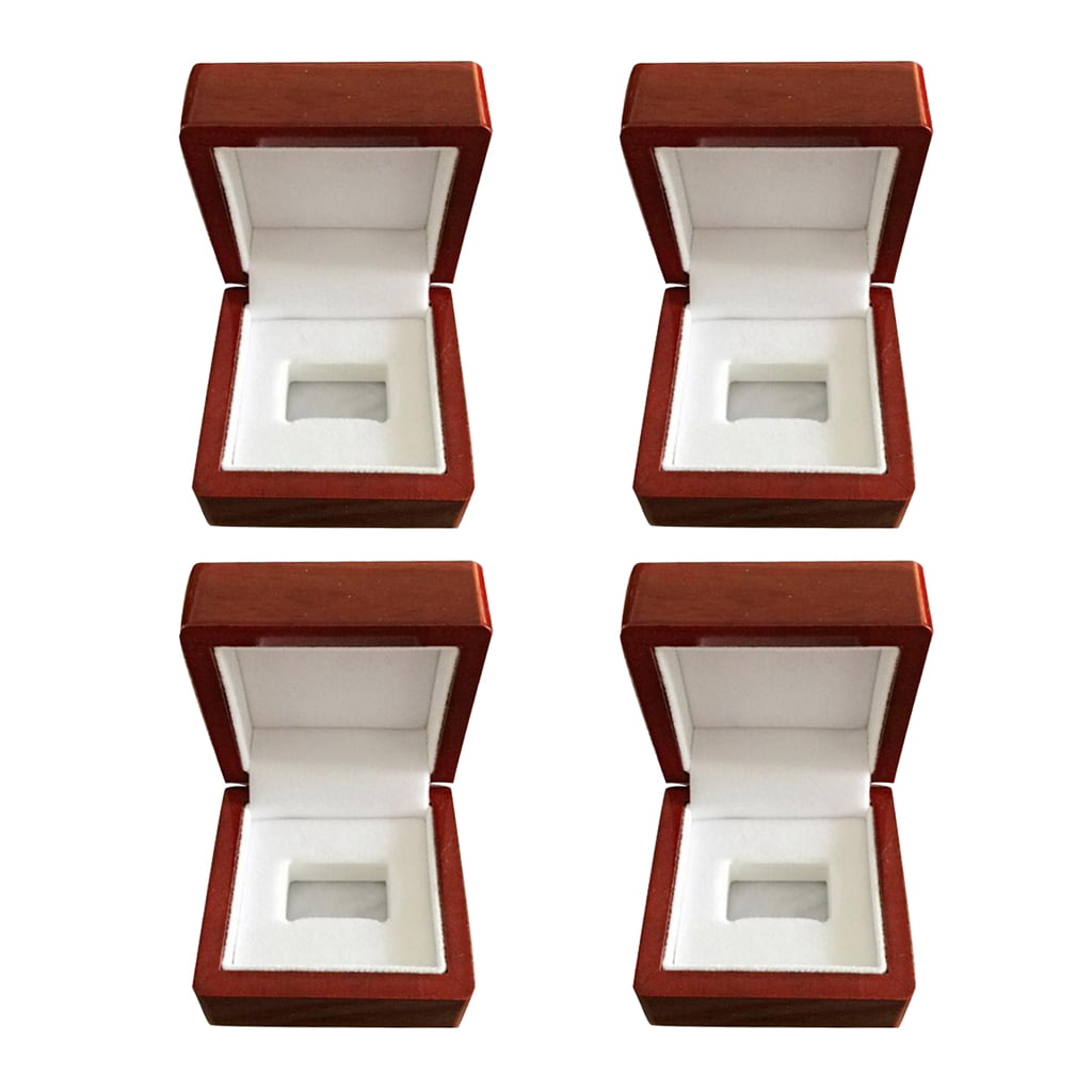 Details about   5/6 Holes  Wooden Display Box For World Series Stanley Cup Championship Ring US 
