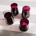 thumbnail image 4 of Thyme & Table 4-Pack Stemless Angled Wine Glass Set, Purple, 4 of 4