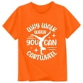 thumbnail image 3 of Hauts et T-Shirts pour Filles, Col Rond avec Lettres, Manches Courtes, Ajustement Confortable pour Usage Quotidien, Style Printemps Été pour Jeunes Filles, 3 of 3