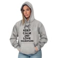 thumbnail image 4 of Keep Calm Love Dalmatians Dog Joke Unisex Plus Fleece Graphic Hoodie Brisco Brands 5X, 4 of 5