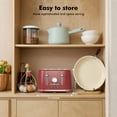 thumbnail image 4 of LONGDEEM 4 Slice Toaster, 6 Browning Options, Wide Slots, High Lift Lever, Dual Controls, Red, 4 of 7