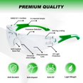 thumbnail image 2 of Gafas de seguridad ProtectX Roxy Clear 6 PK antivaho ANSI Z87.1, 2 of 8