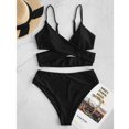 thumbnail image 3 of Women‘S Bikini High Waisted Tummy Control Two Piece Swimsuit, 3 of 4