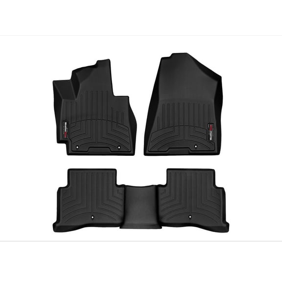 WeatherTech Custom Fit FloorLiners compatible with 2016-2018 Hyundai Tucson - 1st & 2nd Row, Black