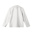 thumbnail image 3 of Girls Long Sleeve Button Down Shirt Classic Collared School Uniform Blouse with Front Pocket for Kids Teens, 3 of 4
