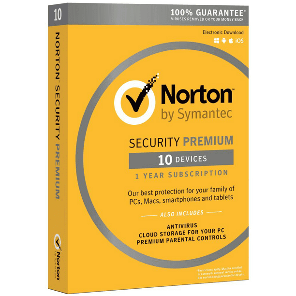 Symantec 21363450 Norton Security Premium 2017 3.0 10 Appareil