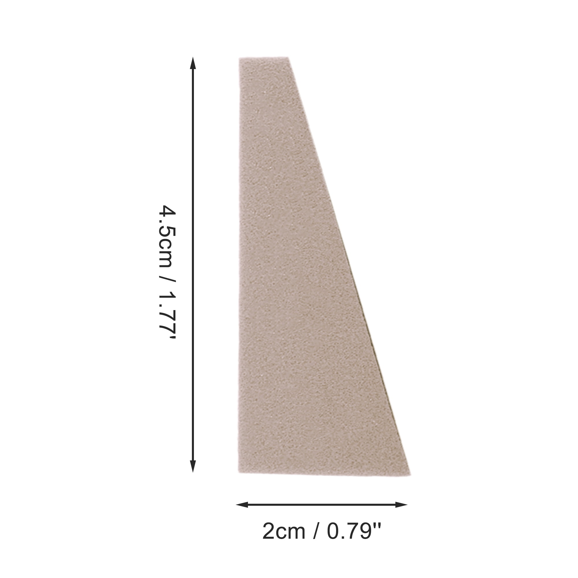 Unique Bargains 50 Pcs Trapezoid Face Makeup Sponge for Bedrooms Khaki