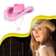 thumbnail image 5 of Jumpingount Sombrero de vaquero de discoteca de tela, accesorio de moda para salidas nocturnas elegantes, sombrero de vaquera, sombrero de campo, Sombreros Rosa, 5 of 6