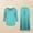 Light Blue, variant on Aueoeo Women's 2 Piece Outfits Spring Outfits Long Sleeve V Neck Top Wide Leg Pants Casual Comfy Set Matching Sets