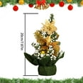 thumbnail image 3 of 8 Inch Artificial Christmas Tree, L 8 Inch Artificial Christmas Tree, 8-Inch Artificial Christmas Tree, Pre-Decorated Tabletop Holiday Decor for Home, by Elapind, 3 of 8