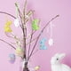thumbnail image 5 of Set de 12 Huevos de Espuma de Colores y Adornos Colgantes de Pascua, Ideales para Fiestas Familiares y Decoración de Interiores., 5 of 6