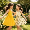thumbnail image 3 of Lanbubble 2-Pack Girls' Dresses Sleeveless Summer Dress Casual Sundress For Toddler Girl 2-6T, 3 of 7