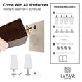 thumbnail image 5 of LAVANE 5 Inch / 12 cm Wooden Furniture Legs Set of 4 Mid-Century Modern Solid Wood Round Walnut Replacement Feet with Pre-Drilled 5/16" Bolt & Mounting Plate for DIY Cabinet Sofa Couch Ottoman, 5 of 7