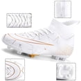 thumbnail image 2 of Men's Soccer Shoes Cleats Outdoor Breathable Athletic Professional Spikes Youth Boys Football Shoes High-Top Soccer Unisex, 2 of 10