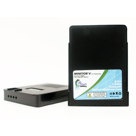 2x Pack - Motorola FS456 Battery - Replacement for Motorola Minitor V Pager Battery (500mAh, 3.6V, NI-MH)