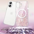 thumbnail image 3 of JETech Glitter Case for iPhone 17 6.3-Inch Compatible with MagSafe, Clear Cute Bling Sparkle for Women and Girls, Shiny Shockproof Magnetic Sparkly Phone Cover (Pink), 3 of 6