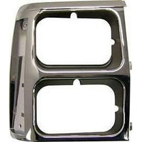Crown Automotive 55008046 CAS55008046 HEADLAMP BEZEL (BLACK/CHROME - RIGHT) Fits select: 1984-1990 JEEP CHEROKEE, 1984-1990 JEEP GRAND WAGONEER
