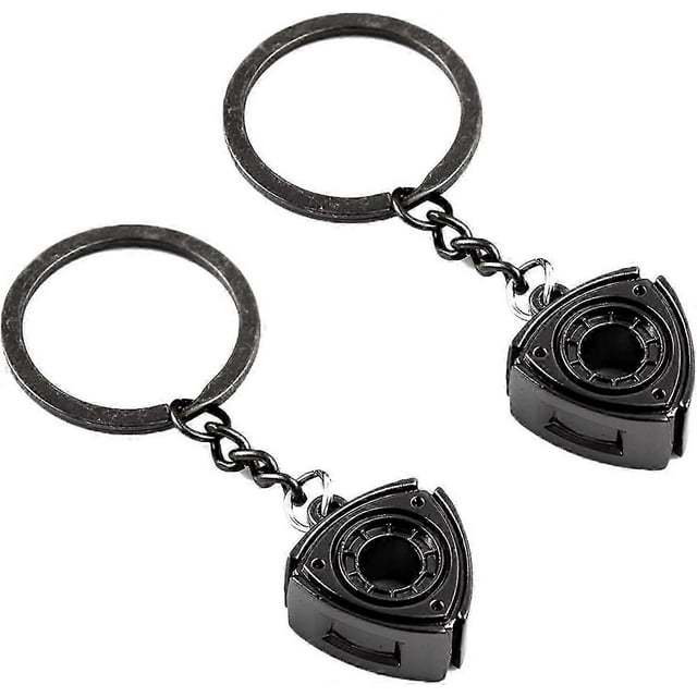 2 Pcs Keyring Rotary Wankel Engine Rotor Car Engine Part Gift Car Accessories Key Chain