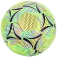 thumbnail image 1 of Balón de fútbol que brilla en la oscuridad Balón de fútbol profesional de grado de partido para entrenamiento Balón de fútbol luminoso para juegos nocturnos Fútbol que brilla en la oscuridad, 1 of 7