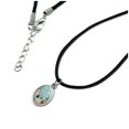 thumbnail image 2 of Christmas Village Antiqued Oval Charm Pendant with Black Satin Cord, 2 of 4
