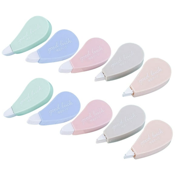 OULII 10Pcs Portable Correcting Tape for Students and No Drying Time White Color