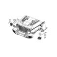 thumbnail image 4 of New Genuine Mopar Lamp Park And Turn Signal 2018-2024 OE 68307245AH, 4 of 10