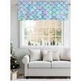 thumbnail image 5 of Abstract Art Coastal Curtain Valances for Windows, Nautical Sea Summer Beach Kitchen Valance Window Treatment, Light Filtering Block Curtains for Bathroom/Bedroom/Living Room 54'' x 18'', 5 of 9