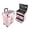 Pink, variant on AKWH Professional Rolling Makeup Train Case with Drawers, Makeup Case on Wheels, Nail Tech Rolling Cart Storage Organizer Trolley Make up Case for Travel Makeup/Nail Art/Hair Styling, Silver