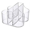 thumbnail image 4 of Lillian Tablesettings|Cutlery Caddy Organizer 5 Compartment - Silverware Organizer & Napkin Holder - Clear, 4 of 5