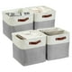 thumbnail image 1 of Cajas Organizadoras de Tela DECOMOMO Cubo de 33 cm 4 Unidades Gris y Blanco, 1 of 9
