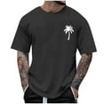 thumbnail image 2 of Cmfcve Casual Men's Tees Short Sleeve Round Neck Sports T-shirt Coconut Printed Breathable Outdoor Shirt, 2 of 5