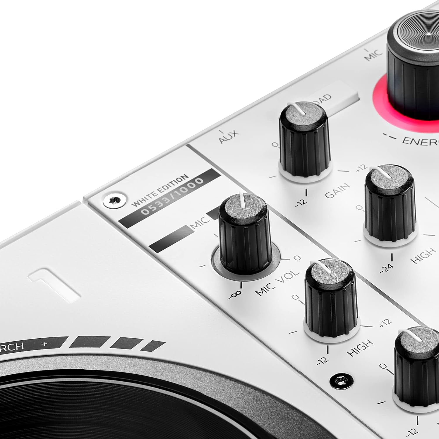 Hercules DJ DJControl Inpulse 500 White Edition with Case and Serato DJ Pro