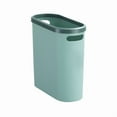 thumbnail image 1 of Green Clip-On Cover Garbage Can (Model 9220) - High-Capacity, Space-Saving Plastic Waste Bin for Kitchen, Bathroom & Bedroom Use - Durable, Easy-Operate Design for Home and Commercial Spaces, 1 of 6