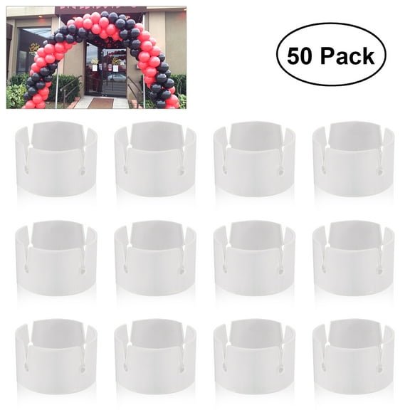 Viveous 50pcs Balloon Rings Buckle Balloon Arch Folder Convenient Clip Connector For Wedding Party Decoration