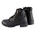 thumbnail image 5 of Milwaukee Leather MBL9320W Women's Black Premium Leather Wide-Width Lace-Up Motorcycle Rider Boots 6.5W, 5 of 10