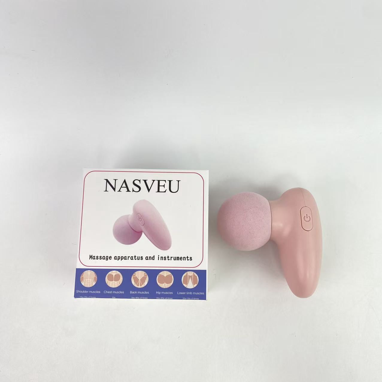 NASVEU Massage apparatus and instruments,Mini Massage Gun-Pink，Muscle Deep Tissue Massager Gun, Handheld Percussion Massager, Portable Quiet Massage Gun