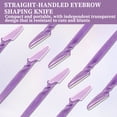 thumbnail image 4 of Eyebrow Razor 12 Count, Precision Stainless Steel Dermaplaning Tool, Face Shaver for Women with Protective Cover, Professional Peach Fuzz Remover for Face and Brow Shaping, 4 of 6