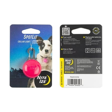 Nite Ize NI04602 Spotlit Collar Light - Pink