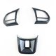 thumbnail image 3 of 9 Unids ABS Cubierta del Botón para Volante de Coche Pegatina Decoración Interior para MG5 MG6 MG ZS Estilo de Coche Fibra de Carbono, 3 of 5