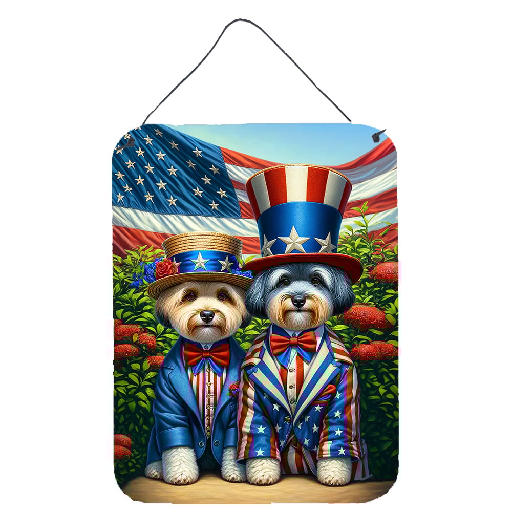 All American Dandie Dinmont Terrier Wall or Door Hanging Prints 12 in x 16 in