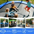 thumbnail image 6 of YORIN Trampoline with Trampoline Light, 1500LBS 15FT Trampoline for 8-9 Kids Adults, Recreational Trampoline with Basketball Hoop, Ladder, Galvanized Outdoor Heavy Duty Trampoline, 6 of 6