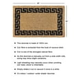 thumbnail image 4 of Rugsmith Black Machine Tufted Greekey Bordered Doormat, 18" x 30", 4 of 5