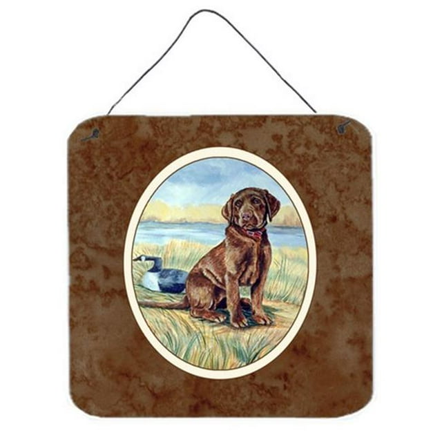 Chocolate Labrador Puppy Wall or Door Hanging Prints