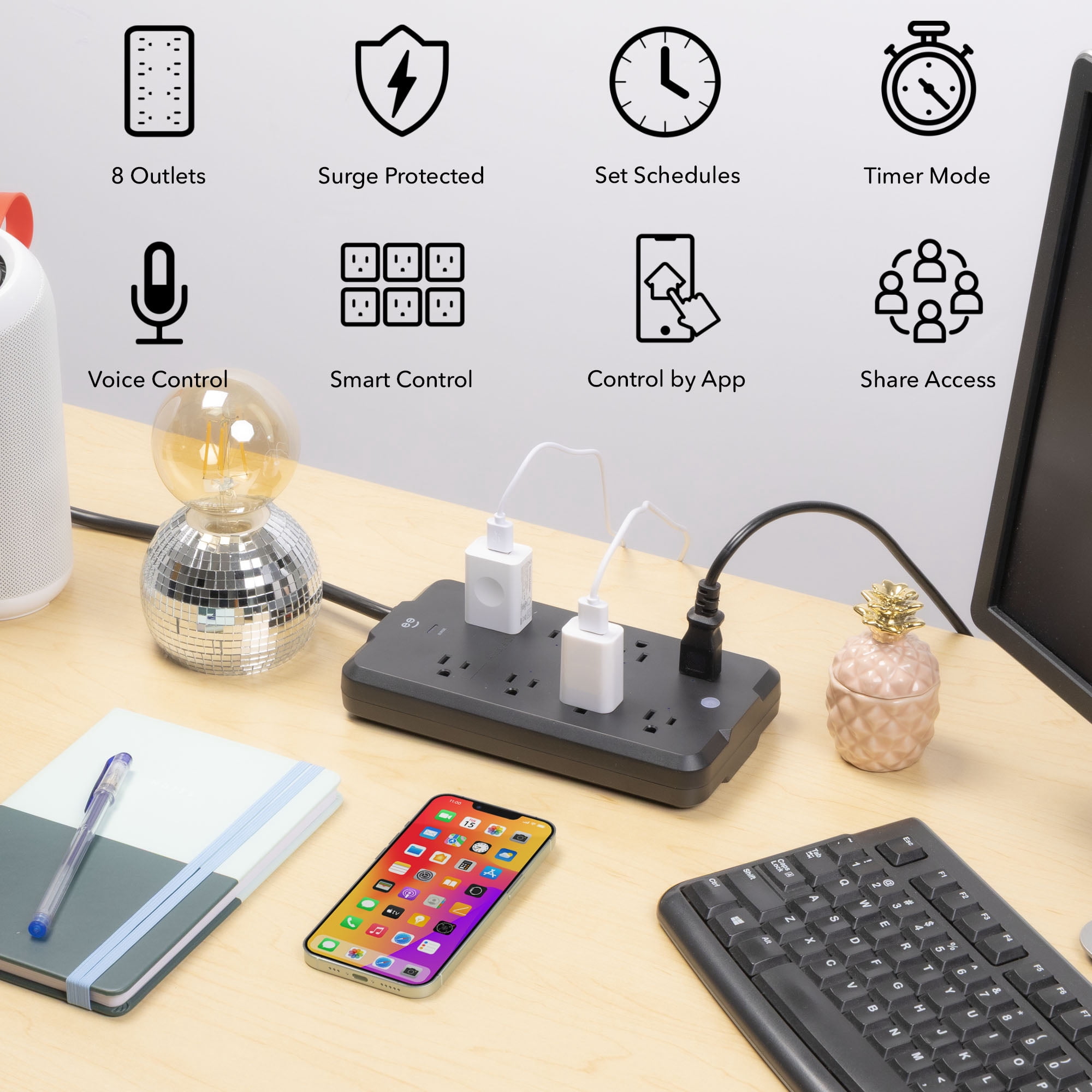 Geeni Surge Ultra 8-Outlet Surge Protector