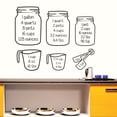 thumbnail image 2 of Miayilima Wall stickers Art Kitchen Measuring Cup Decal Decor Vinyl Wall Restaurant Stickers Home Decor Black, 2 of 6