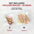 thumbnail image 4 of Vacuum Sealer (Vacuum Sealer + 30 Bags), 4 of 7