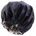 thumbnail image 2 of Silk Bonnet For Natural Hair, Satin Bonnet Silk Bonnet Hair Bonnet For Sleeping, Satin Bonnet For Hair Bonnets For Women, Black, 2 of 7