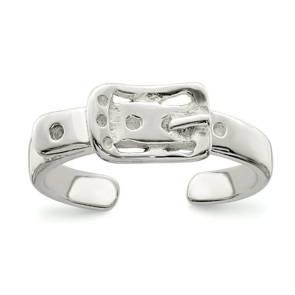 Primal Silver Sterling Silver Antiqued Buckle Toe Ring