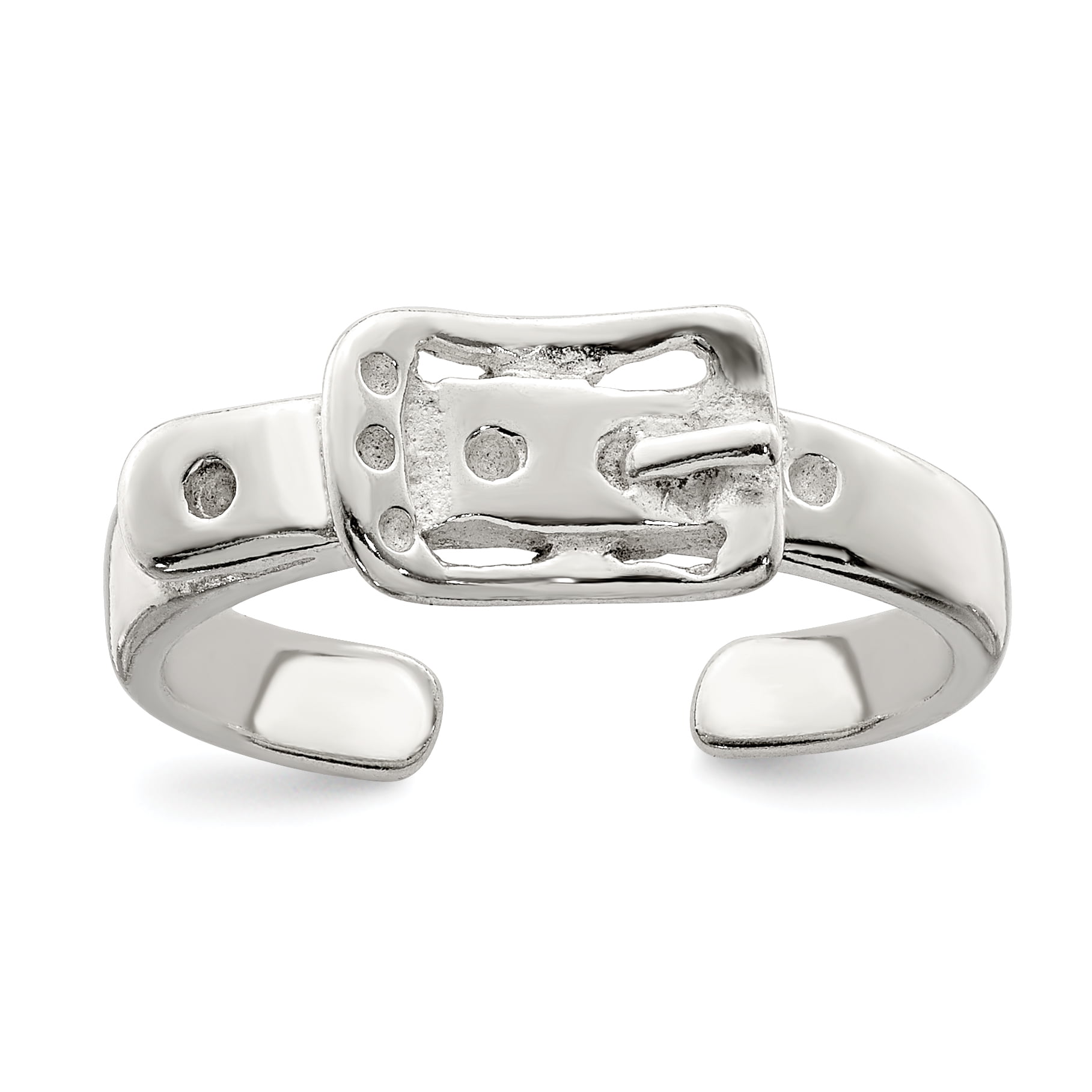 Primal Silver Sterling Silver Antiqued Buckle Toe Ring